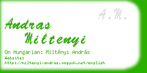 andras miltenyi business card