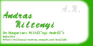 andras miltenyi business card